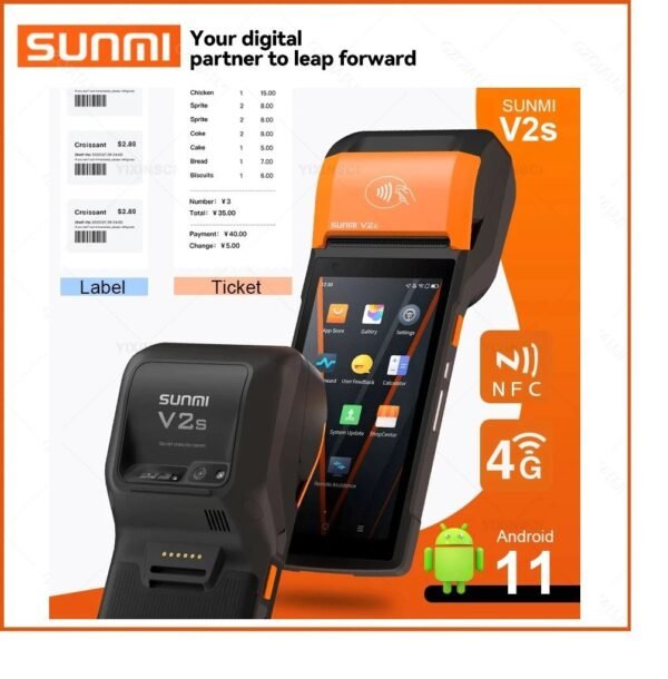 SUNMI V2s Android POS Printer Machine Bangladesh